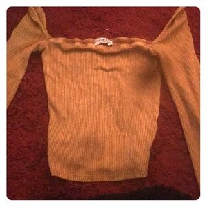 Fashion nova off the shoulder top.